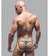 Jockstrap Tanga Andrew Christian Almost Naked w/ Show-It Azul,600026