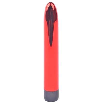 Vibrador Clássico Vermelho Metalizado 17 cm,217022