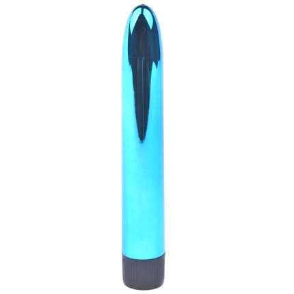 Vibrador Clássico Azul Metalizado 17 cm,217023