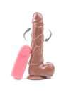 Dildo Realístico Vibrador com Rotação e Ventosa Castanho 18 cm,218017