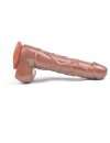 Dildo Realistic Vibrator with Rotation and suction Cup Brown 18 cm 218017