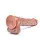 Dildo Realistic Vibrator with Rotation and suction Cup Brown 18 cm 218017