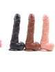 Dildo Realistic Vibrator with Rotation and suction Cup Brown 18 cm 218017