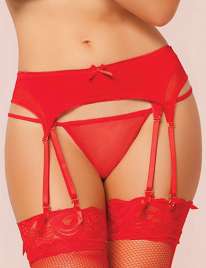 Straps-of-Alloy Red with Dual Mesh Layer Size Large 165007XL