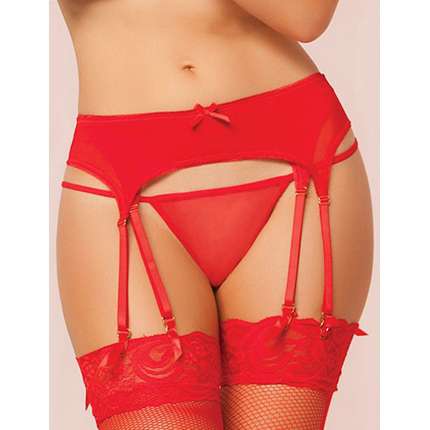 Straps-of-Alloy Red with Dual Mesh Layer Size Large 165007XL