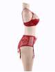 Bra Open and Pant. Red Size Large,179031