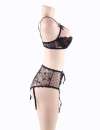 Bra Open and Pant. Black Size Large,179049