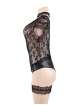 Body Floral R80624P Preto Tamanho Grande,162041