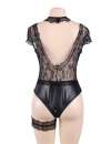 Body Floral R80624P Preto Tamanho Grande,162041