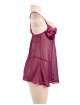 Babydoll R80602 with Details in Velvet Purple,160069