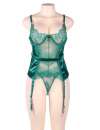 Babydoll Renda Transparente Verde,160071