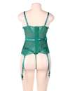 Babydoll R80535-2P Renda Transparente Verde Tamanho Grande,160072