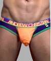 Jockstrap Andrew Christian Peek-A-Boo Locker Room Laranja Neon/Roxo,600005