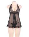 Babydoll R80526-1P Mesh Black Size Large,160075