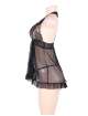 Babydoll R80526-1P Mesh Black Size Large,160075