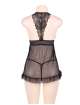 Babydoll R80526-1P Mesh Black Size Large,160075