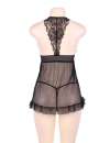 Babydoll R80526-1P Mesh Black Size Large,160075