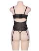 Babydoll R80426P with Garters Black Size Large,160076