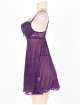 Babydoll R77635P Income Transparent Purple Size Large,160079