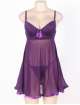 Babydoll R77635P Income Transparent Purple Size Large,160079