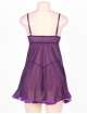 Babydoll R77635P Income Transparent Purple Size Large,160079