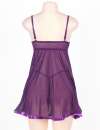 Babydoll R77635P Income Transparent Purple Size Large,160079