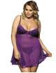 Babydoll R77635P Income Transparent Purple Size Large,160079