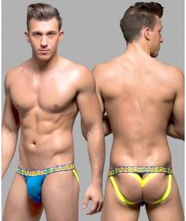 Jockstrap Andrew Christian Twerk Y-Back w/ Show-It Azul,600028