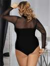 Body R80373P Long Sleeves Black Size Large