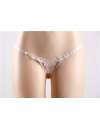 Briefs P5109-2 thong bikini with Jewels White Size Large 176097G