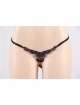 Briefs P5109-2 thong with Jewels Black Size Large,176098