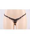 Briefs P5109-2 thong with Jewels Black Size Large,176098