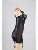 Dress Synthetic Leather with Rivets Black Size Large,