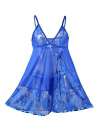 Babydoll Floral Lace Soft Blue,160080