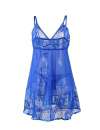 Babydoll Floral Lace Soft Blue,160080