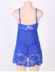 Babydoll Floral Lace Soft Blue Size Large 160080