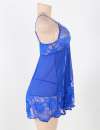 Babydoll Floral Lace Soft Blue Size Large 160080