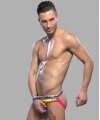 Jockstrap Andrew Christian C-Ring Brief Amarelo Neon,600022