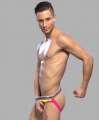 Jockstrap Andrew Christian C-Ring Brief Amarelo Neon,600022