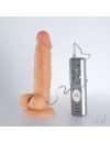 The vibrator is Realistic Candy Lust 18 inches 2183623