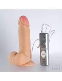 The vibrator is Realistic Candy Lust 19 cm 2183626