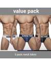 Pack Of 3 Underwear-Addicted, Mesh, Bikini, Push-Up,5003646