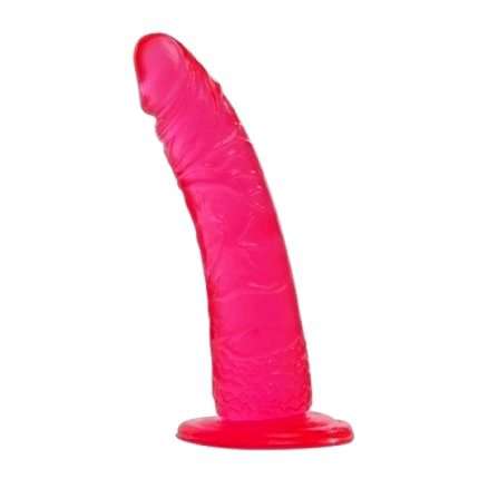 Dildo Realístico Êxtase Jelly Rosa 17,8cm,2263676