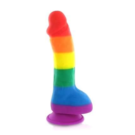 Dildo Realístico Arco-Íris em Silicone,2263389