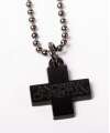 Necklace Cross Black Andrew Christian 600051