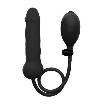 Dildo Insuflávél em Silicone Preto,2263741