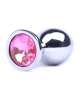 Butt Plug Metal Jewel-Pink 8 cms,2433759