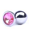 Butt Plug Metal Jewel-Pink 8 cms,2433759