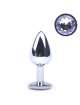 Butt Plug Metal Jewel, Transparent, 7 cm 2433762