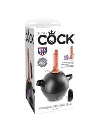 Bola Insuflável King Cock com Dildo Branco 15 cm,2263764